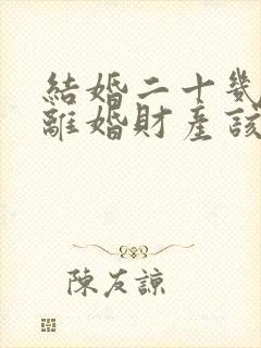 结婚二十几年后离婚财产该怎么分割