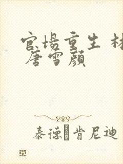 官场重生 林峰 唐雪颜