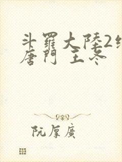 斗罗大陆2绝世唐门 王冬