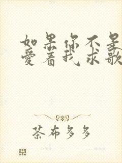 如果你不是真心爱着我求歌名