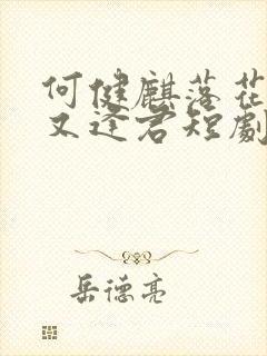 何健麒落花时节又逢君短剧免费观看