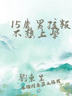 15岁男孩叛逆不想上学