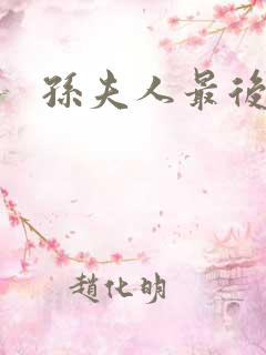 孙夫人最后结局