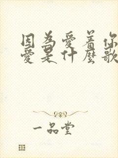 因为爱着你你的爱是什么歌