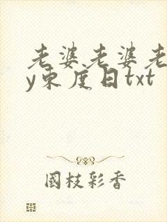 老婆老婆老婆by东度日txt