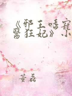 《邪王嗜宠:神医狂妃》小说