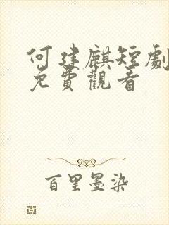 何建麒短剧全集免费观看