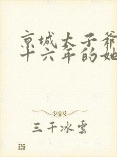 京城太子爷暗恋十六年的她短剧全集免费