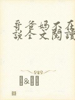 哥爸妈不在家小说全文阅读免费