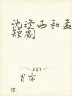 沈逢西和孟琼的短剧