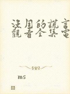 没用的谎言免费观看全集电视剧