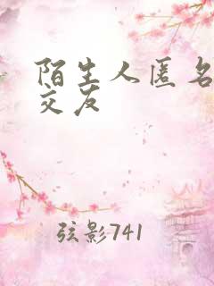 陌生人匿名聊天交友