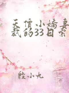 天价小娇妻,总裁的33日索情