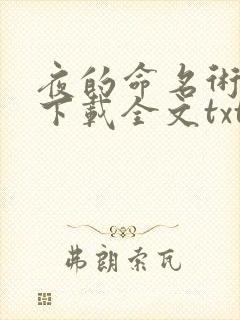 夜的命名术免费下载全文txt