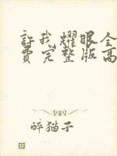 许我耀眼全集免费完整版高清在线观看