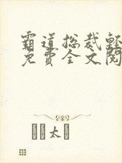 霸道总裁轻轻爱免费全文阅读