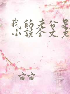 我的老公是大佬小说全文免费阅读