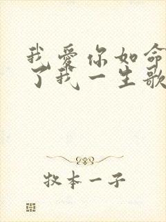 我爱你如命你毁了我一生歌词