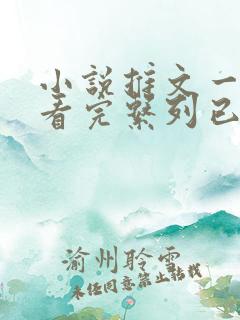 小说推文一口气看完系列已完结虐文