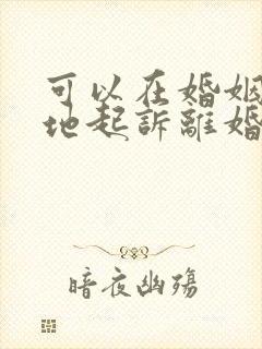 可以在婚姻登记地起诉离婚吗