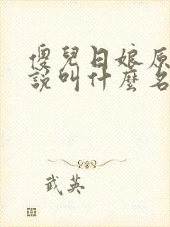 傻儿日娘原著小说叫什么名字母与子