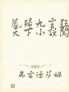 凤归九霄狂妃逆天下小说阅读