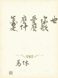 怎么爱你也没用是什么歌