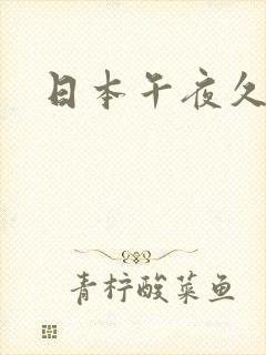 日本午夜久久