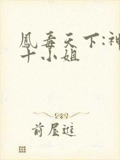 凤毒天下:神医十小姐