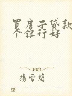 买房子贷款用哪个银行好