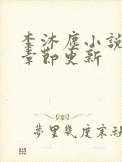 李沐尘小说最新章节更新