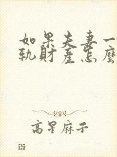 如果夫妻一方出轨财产怎么分割