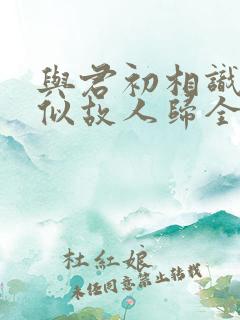 与君初相识·恰似故人归全集免费播放