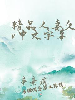 精品人妻久久av中文字幕