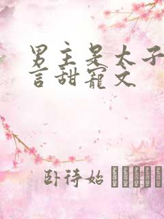 男主是太子的古言甜宠文