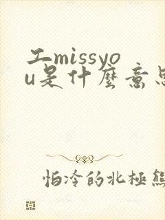 工missyou是什么意思中文翻译