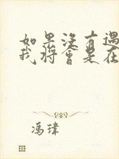 如果没有遇见你我将会是在哪里歌名是什么