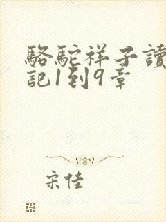 骆驼祥子读书笔记1到9章