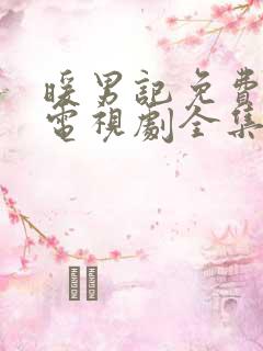 暖男记免费观看电视剧全集