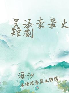 吴添豪最火十部短剧