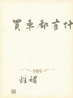 买车都有什么网