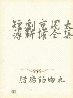 短剧京圈太子爷薄靳修全集