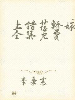 上错花轿嫁王爷全集免费