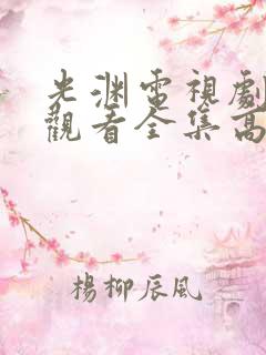 光渊电视剧免费观看全集高清国语版