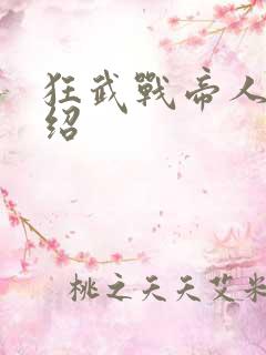 狂武战帝人物介绍