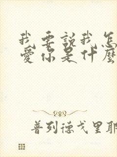 我要说我怎么不爱你是什么歌