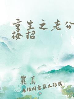 重生之老公,请接招