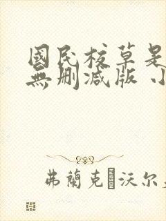 国民校草是女生无删减版 小说