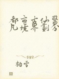 都市古仙医叶不凡境界划分