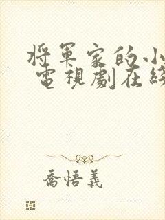 将军家的小娘子 电视剧在线观看